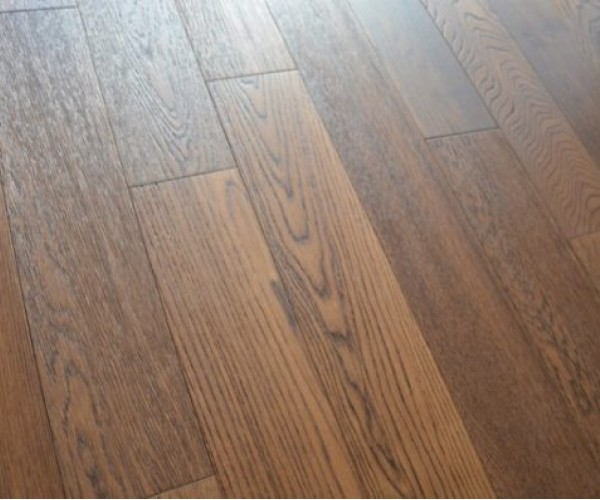 Smoky Coffee Oak Classic Engineered Wood Flooring 14mm x 125mm Smoky Brushed Lacquered 