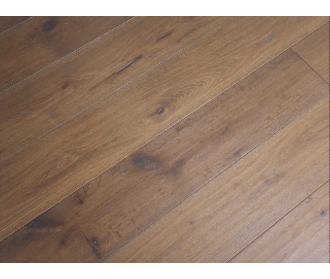 Handscraped  Antique Light Brown Classic Oak Engineered Wood Flooring 14mm x 190mm