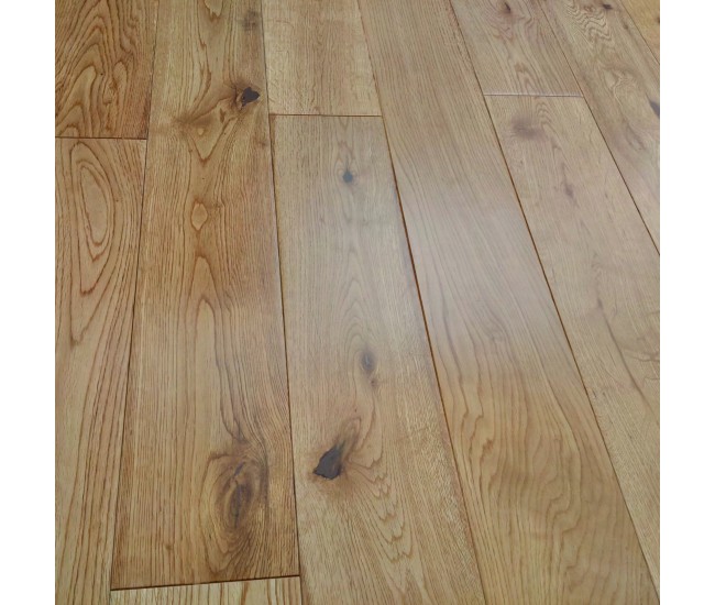 Silky Ground Oak Classic Engineered Wood Flooring 18mm x 125mm UV Lacquered