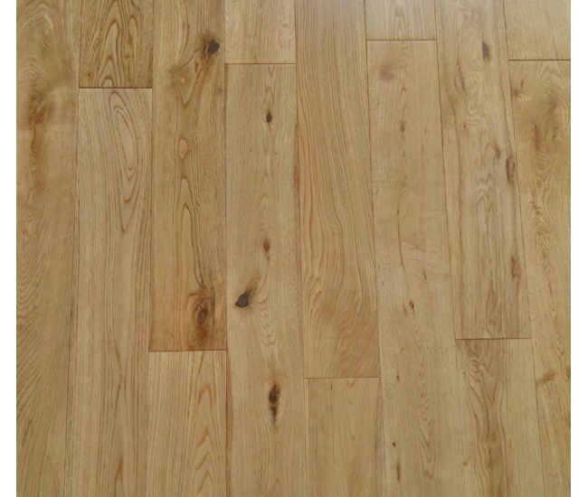 Silky Ground Oak Classic Engineered Wood Flooring 18mm x 125mm UV Lacquered