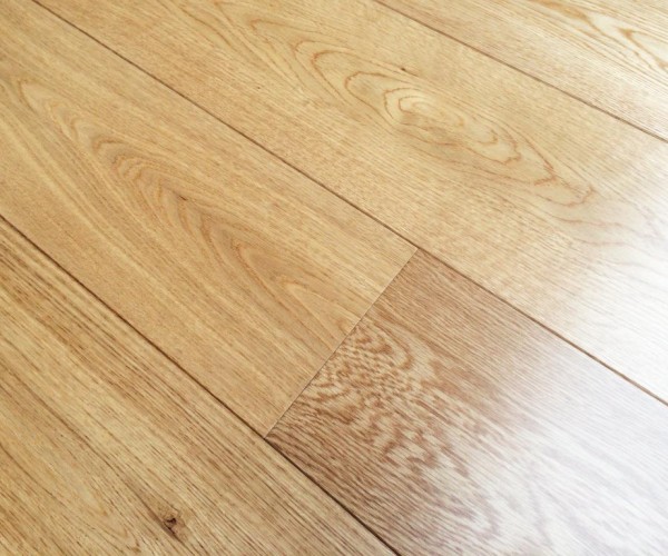 Natural Prime AB Grade Oak Plank Engineered Wood Flooring 20mm x 190mm Lacquered