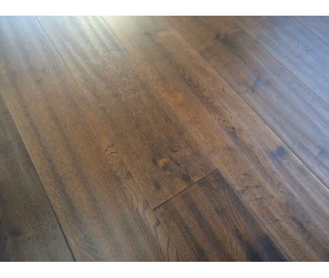 Prime Coffee Classic Engineered Wood Flooring Oak 20mm x 190mm Handscraped