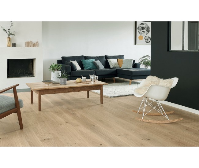 Natural Classic Oak Engineered Wood Flooring 20mm x 190mm Invisible Oiled