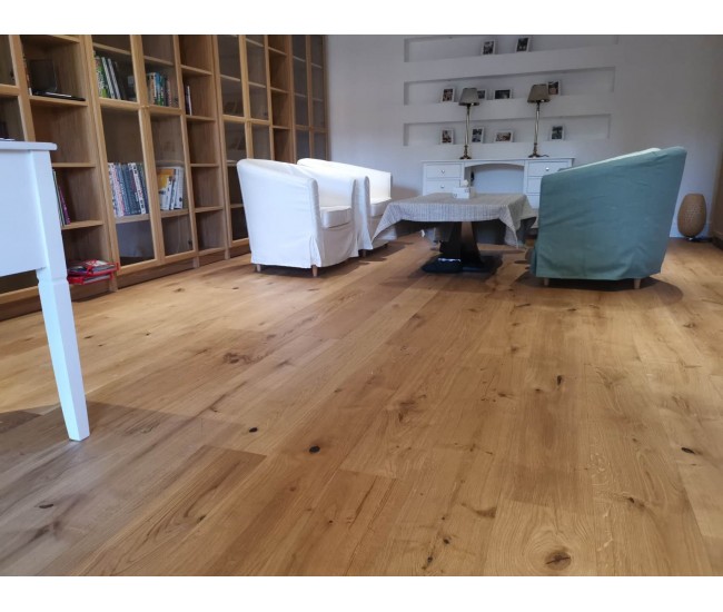 Deep Fume Classic Oak Engineered Wood Flooring 20mm x 190mm Brushed Oiled