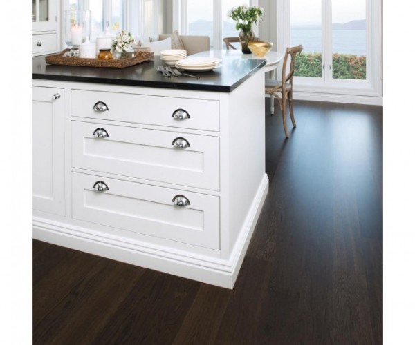Antique Chocolate Oak Solid Classic Flooring 18mm x 125mm Matt Lacquered