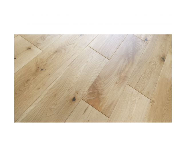 Natural Prime Oak Solid Wood Flooring 18mm x 150mm Brushed Oiled