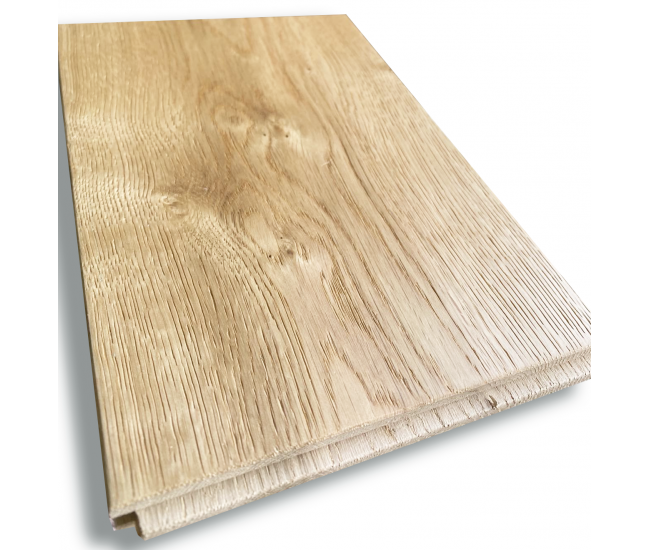 Natural Prime Oak Solid Wood Flooring 18mm x 150mm Brushed Oiled