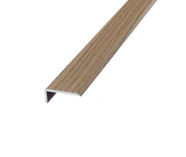 Cedarwood Aluminium Self Adhesive L-Shape Nosing