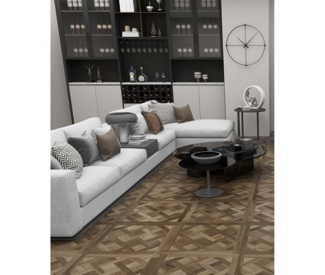 Caramel Brown Versailles Panel 600x600x6.5mm Waterproof Luxury Vinyl Flooring