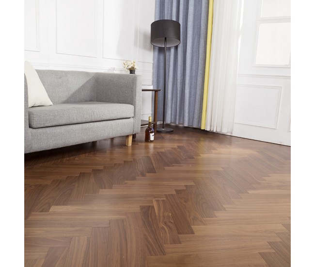 Walnut Herringbone ABC Engineered Wood Flooring 14mm x 125mm UV Oiled