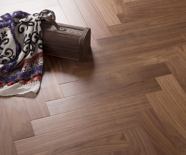 Walnut Herringbone ABC Engineered Wood Flooring 14mm x 125mm UV Oiled