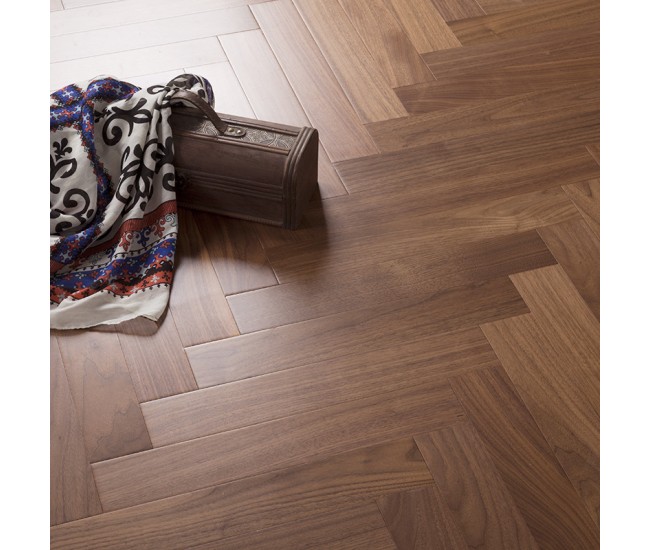 Walnut Herringbone ABC Engineered Wood Flooring 14mm x 125mm UV Oiled