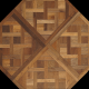 Brushed Smoked Oiled Engineered Wood Versailles Panel 15mm x 600mm x 600mm