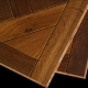 Brushed Smoked Oiled Engineered Wood Versailles Panel 15mm x 600mm x 600mm
