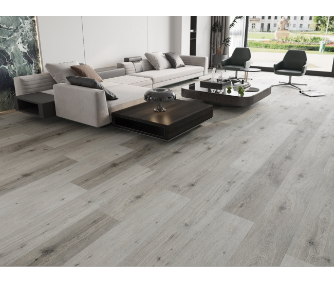 Manor Grey Oak Waterproof Luxury Vinyl Flooring SPC 6.5 x 228mm x 1524mm